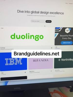 A post by @mdeandesign on TikTok caption: Learn from the best with tons of links to brand guidelines decks. Not only are these a gold mind for branding visuals, but a peak behind the curtain at how their marketing trams invision their brand reputation and direction #branding #graphicdesign #uxdesign #branddesigner #brandguidelines #visualdesign #graphicsesignerlife #graphicdesigntips #brandingtips 