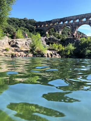 A post by @sean.unboxing on TikTok caption: Pont du Gard . Just wow #pontdugard #france #roadtrip 