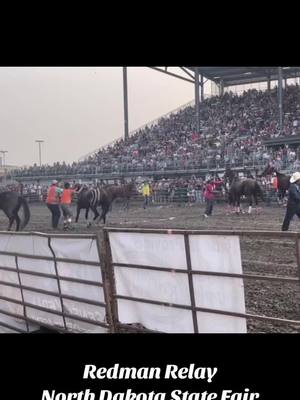 A post by @raine_ash on TikTok caption: One day races are always a little tough beause theres no time to fix mistakes. No do overs. One and done. Hell of a job riding by John Redman Jr. Good teamwork also. #3rdplace#northdakotastatefair#indianrelay#racing#rest#recover#reload 