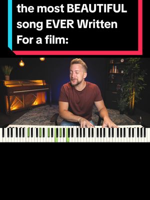 A post by @charlescornellstudios on TikTok caption: I think this might just be the most beautiful song ever written specifically for a film. But there are SO many great ones out there. What do you think should top that list too? #pureimagination #piano #musictok #musictheory #musiclesson 