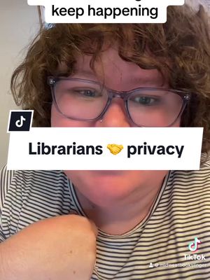 A post by @midwestbookslinger on TikTok caption: If you know of awesome vendors with really good privacy policies please share them in the comments so we know where to take our business. #library #librarytiktok #freepeoplereadfreely #intellectualfreedom #censorship #libraries #librarytok #schoollibraries #bookbanning #texas 