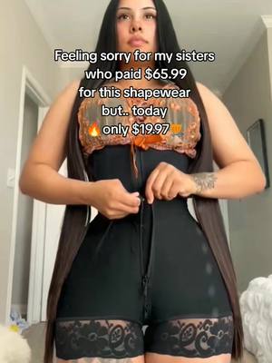 A post by @laurastephens908 on TikTok caption: #shapewear #jumpsuit #fajas #bodysuit #waisttrainer #goodthing #foryou #fyp 