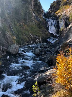 A post by @ourrvtravels on TikTok caption: Chasing waterfalls #travel #traveltiktok #rvlife #camperlife #traveling #travellife #rv #yellowstone #waterfalls #chasingwaterfalls 