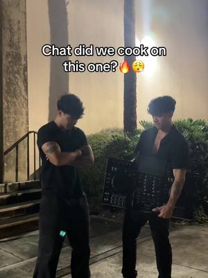 A post by @99julianandjovani on TikTok caption: Chat did we cook on  this one?🔥😮‍💨 New song Sweatin’ Out now! #techhouse #house 