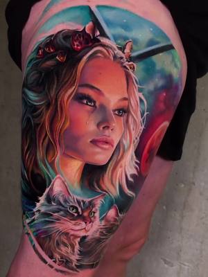 A post by @katlin_malm_tattoo on TikTok caption: Here’s a collaboration tattoo we did together with @Torsten Malm . It was an awesome project, and I absolutely love working on collaborations! Would you get a tattoo from two artists at the same time or multiple artists simultaneously? #tallinn #estonia #tattooartist #tatuointi #tatoveering #fantasytattoo #tatska #tattoo #tatoveeringud 