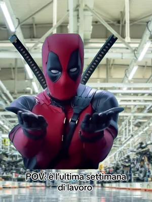 A post by @nicolasbarabani on TikTok caption: Massimo sforzo 🤨 #deadpool #deadpooldance #work #ferie #Meme #MemeCut #byebye 