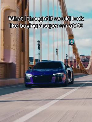 A post by @jonrindt on TikTok caption: 😅😅 Send this to your friend with a speeding problem 😂 #supercar #audir8 #dreamcar #pulledover #supercarstiktok #carsoftiktok 