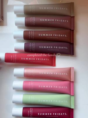 A post by @jessgaciaa on TikTok caption: Finally completed my @Summer Fridays lip balm collection 💋💄 Also, thank you so much for 100k followers!! 🥳🎉 I can’t wait to see what the future holds for me ✨🤍 #summerfridays #summerfridayslipbalm #lippies #lipbutterbalm #lipbalm #lipbalmaddict #sephora #sephorahaul #haul #beauty #beautyhaul #makeup #makeuphaul #skincare #sephoracollection #fyp #foryoupage #aesthetic #thatgirl #cleangirlaesthetic #pinkaesthetic #pinterest #pinterestaesthetic 