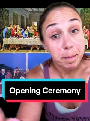 A post by @tishshields on TikTok caption: Lets do better friends 🫶🏼  #olympics #openingceremony #greekmythology #lastsupper #christianity #2024parisolympics #greenscreen 