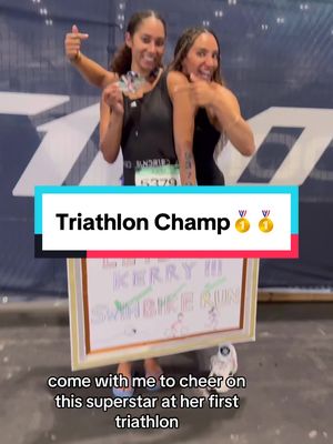 A post by @ashleighlnelson on TikTok caption: Support your FRIENDS !!! @Kerry Dixon #triathlon @Kinetica Sports 