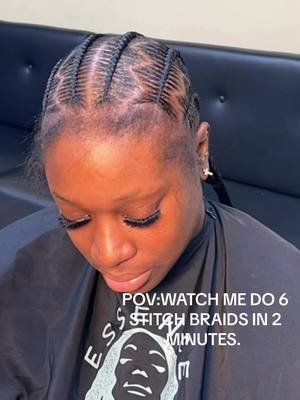 A post by @enyahalexandra on TikTok caption: 6 ZIGZAG STITCH BRAIDS 💗 #fyp #atlantahairstylist #atlbraids #atlanta 