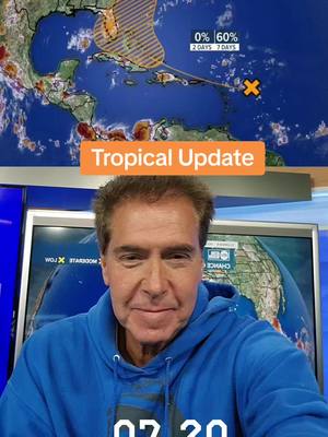 A post by @denisphillipsweather on TikTok caption: Tuesday evening update on the "Orange Blob". 