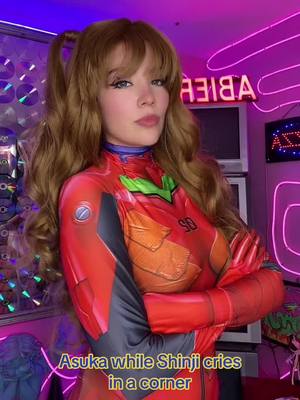 A post by @andpedrero on TikTok caption: ❤️ #evangelion #asuka #cosplayer #asukacosplay #anime #otakugirl 