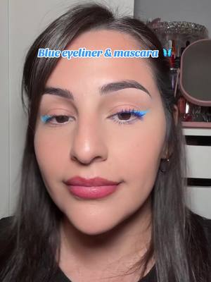 A post by @crystalverdayesmua on TikTok caption: 🦋🩵 Using @Benefit Cosmetics BADgal BANG mascara in Power Blue.  #blue #bluemascara #benefitcosmetics #benefitclubpink #mascara #Eyeliner #badgalbangmascara 