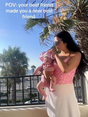 A post by @bambiihair on TikTok caption: Baby fever @Austyn  #fyp #babytok #newborn #newmom #momtok #besties 