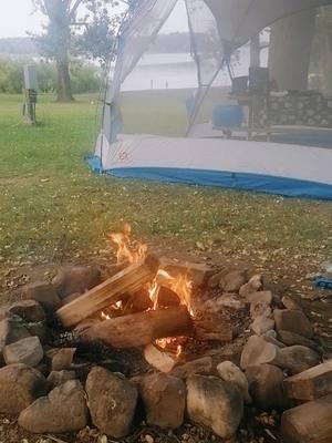 A post by @amaliaspot on TikTok caption: #woodland #camping #ingleside #ontario #canada 