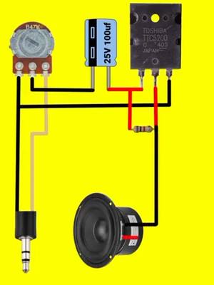 A post by @veswinelectronics on TikTok caption: TTC5200 Transistor Audio Amplifier 12 volt connection #ttc5200 #transistor #audio #amplifier #diyproject #circuit #electronic 