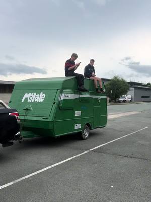 A post by @farm_hub_ on TikTok caption: The Fusion 2 Shagavan 🫡🔥🌱 #agri #fusion #royalwelsh #farming #rearsteer🥵 #caravan #farmhub #agriculture #britishfarming #agrispec #agspec #ag #rws @Will Jones @Jack.jones_16 