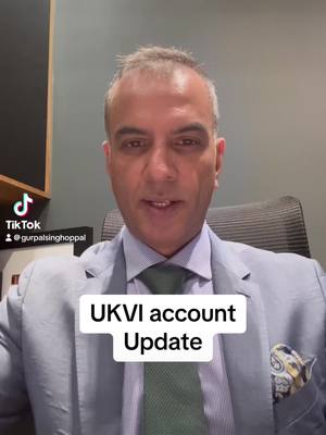 A post by @gurpalsinghoppal on TikTok caption: Updates and assistance with updating your UKVI account. If your immigration status/ILR stamp is in your passport, you may need yo apply for your BRP/NTL first. For more guidance and assistance, call our team today on 02085140000, gurpal1973@yahoo.com