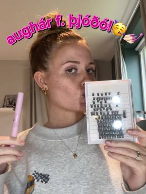 A post by @evaakaren on TikTok caption: Happy þjóðhátíð😎😇 #eyelashextensions #DIY #þjoðhatið 