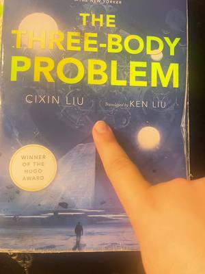 A post by @nattiegnat on TikTok caption: The three body problem by Cixin Liu #threebodyproblem #scifi #books #BookTok #fiction #science 