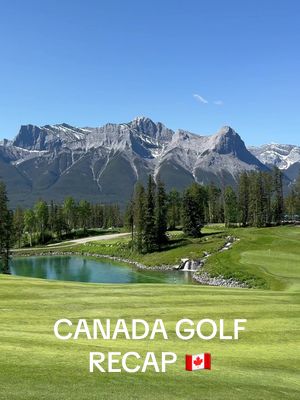 A post by @kaelyncompechi on TikTok caption: Golfing in canada was a dream 😍🇨🇦 praying for Jasper 🙏 #canada #golf #banff #canmore #canadagolf #golftiktok #golfgirl #jasper @Fairmont Banff Springs 