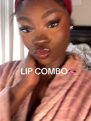 A post by @_sunkissedkris on TikTok caption: licherallyy brings the whole face together i lovee🙂‍↕️🙂‍↕️ #lipcombo #lipcombotutorial #darkskinmakeup #fypツ 