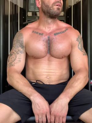 A post by @the_greatcanadian on TikTok caption: Keeping the chest warm, burning a few extra calories and vibing.   #fitnessmotivation #workout #dancechallenge #homegym #GymLife 