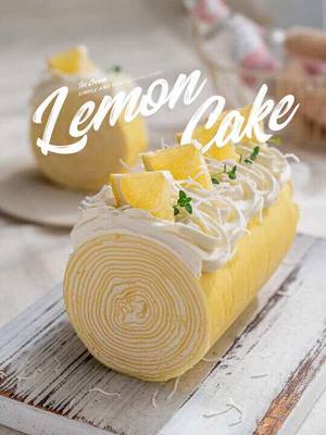 A post by @foodievoyager08 on TikTok caption: Lemon Thousand Layer Rolls🍋🍰 Who loves the refreshing taste of lemon? The combination of lemon custard cream and mille feuille... I tried it for you~ ~It’s delicious^_^😋 ✨Ingredients: Thousand-layer pastry: 3 eggs, 40g sugar, 100g low-gluten flour, 5G passion fruit powder, 35g butter, 320g milk Filling: 150g lemon custard sauce, 400g whipping cream, 30g sugar Decoration: lemon, shredded coconut Remember to stir the custard sauce evenly before mixing it with the cream, otherwise it will easily form lumps.👍 #lemonloaf #lemonmeringue#lemon meringue #lemon meringue pie #custard filling #pastryrecipe #frenchcreole #creamfilled 