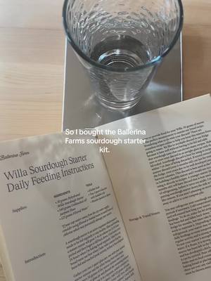 A post by @elizabethroseee on TikTok caption: Ive been dying to try to make sourdough and this made me less afraid. Early review… directions were clear… products are beautiful.  Ill keep you updated on how this turns out.  Oh by the way, hi! So much has changed. Up for a catch up?@Ballerina Farm @Ballerina Farm #ballerinafarmsourdough #fyp #momtoks 