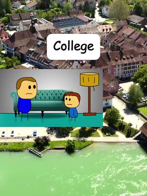 A post by @bearfactory.com on TikTok caption: College #funnyvideos #cartoon #brewstew