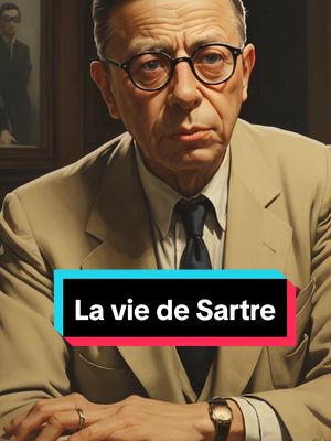 A post by @essencedeslivres on TikTok caption: La vie de Sartre #philo #sagesse #vérité 