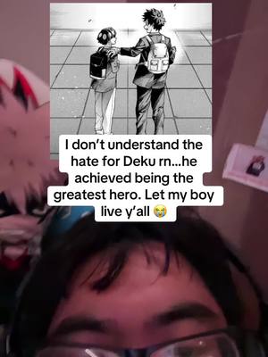 A post by @karlackerman on TikTok caption: He fought to save lives and now he fighting for his life in chat 😭 #fyp #foryou #anime #weebs #otaku #mha #deku #izukumidoriya 