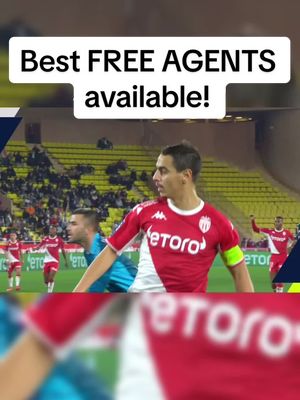 A post by @kierankirk07 on TikTok caption: The best free agents currently available! #fyp #football #footy #foryou #footballtiktok #footballvideo #PremierLeague #freeagent #pl #mufc #psg #juventus #france #messi #ronaldo 