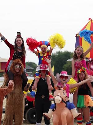 A post by @usequestrian on TikTok caption: Can’t top this golf cart parade 🥳 #PonyFinals 