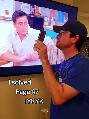 A post by @the_real_mr_v on TikTok caption: #nationaltreasure #page47 #iykyk #friends #joey #omg 