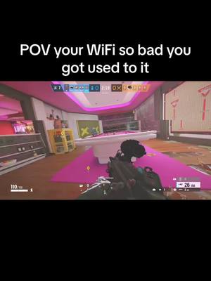 A post by @stupid__vr on TikTok caption: Bro my wifi soooo ass fr #r6 #fyp #viral #idk #badwifi 