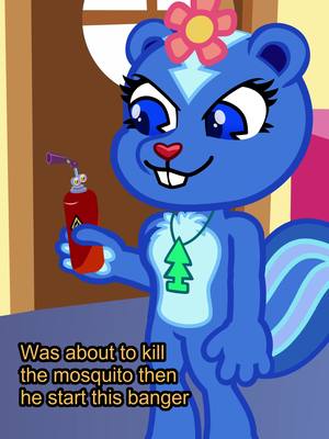 A post by @nemaowastaken on TikTok caption: Mosquito be like :  #htf #happytreefriends