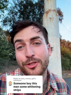 A post by @jackdavid on TikTok caption: Replying to @very_messy_gal Yellow teeth/Orange sky 