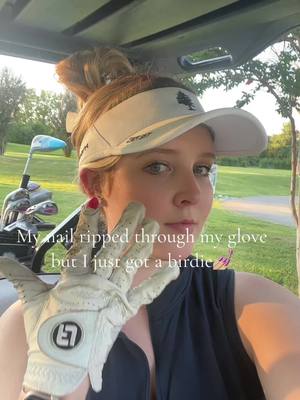 A post by @golfergal on TikTok caption: Golf girls unite #golfergal #girlswhogolf #golf #golfer #smoothswingin #birdie #slay #newglovepls 