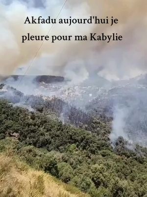 A post by @aksel___kabyle on TikTok caption: Akfadu les incendies criminels août 2024 chaque saison depuis 2021