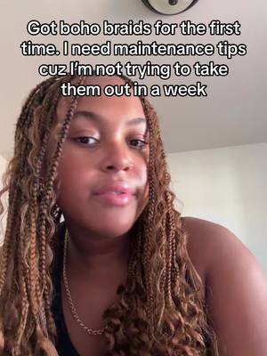 A post by @peaceloveandcamembert on TikTok caption: Pls help a black girl out💇🏽‍♀️💇🏽‍♀️ #hairstyle #hairtok #bohobraids #blackgirlhairstyles #knotlessbraids #viral 