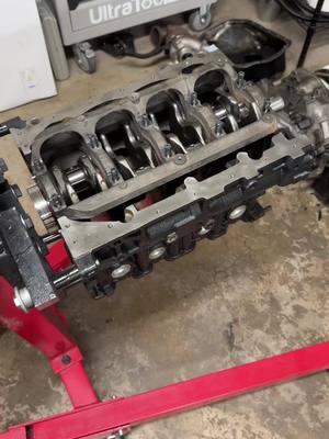 A post by @thedsmlife on TikTok caption: Crankshaft Installed #dsm #boosted #awd #DIY #eclipse #gsx #mitsubishi #car #engine 