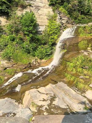 A post by @kate.scannell on TikTok caption: Lucifer Falls at Robert H Treman State Park #newyork #luciferfalls #waterfall #statepark 