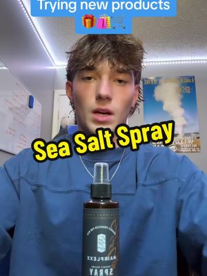 A post by @jakeegizioreviews on TikTok caption: Trying sea salt spray #TikTokShop #seasaltspray 