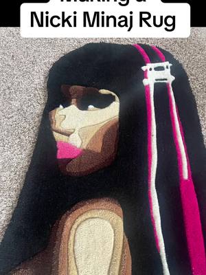 A post by @royalcustomrugs on TikTok caption: Ninaj Nicki Rug  #nicki #nickiminaj  #Barbz @Nicki Minaj #kaicenat #kai 