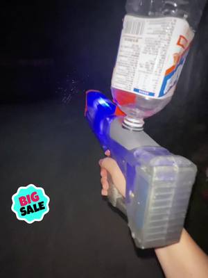 A post by @chch_kelly on TikTok caption: Flowing light water blaster is AWESOME! Kid toys, rechargeable toy, outside toy, water toy, It's very cool!#summertoy #kidtoys #waterplay #watergame #toyforkids #smalltoy #waterblaster #toy #sale #summerfun #kids #luminescence #flash #outdoortoy #waterfun #foryou 