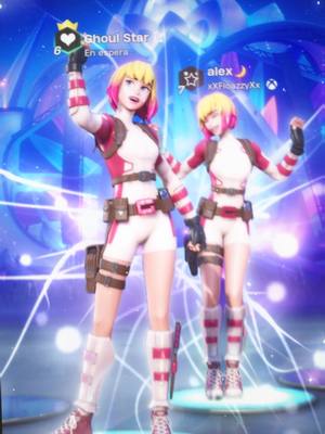 A post by @starmessi777 on TikTok caption: Hola volvi 🥳 II w/ my ghoulfriend: @flxazzy II #Fortnite #edit #fyp #viral #marvelfortnite #gwenpool #newseasonfortnite II ib: @swibes