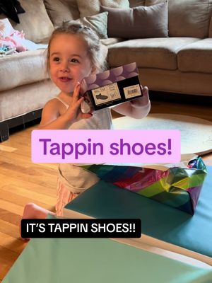 A post by @abbie.laf on TikTok caption: my heart🥹🥹 like + comment for part 2 #toddlertok #taptok #tapdance #present #tapdancers #tapshoes #taptiktok 