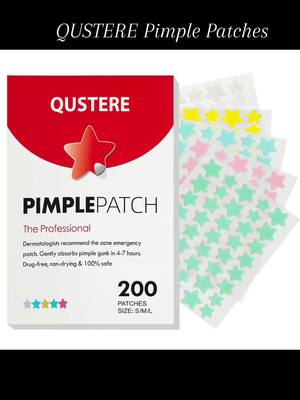 A post by @taemahy on TikTok caption: QUSTERE Pimple Patches  🔗❤️💚🩵… #QUSTEREPimplePatches #fyp 